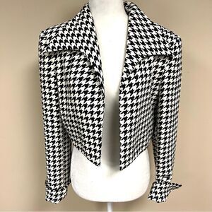 - David Bijoux vintage cropped houndstooth blazer 8/10